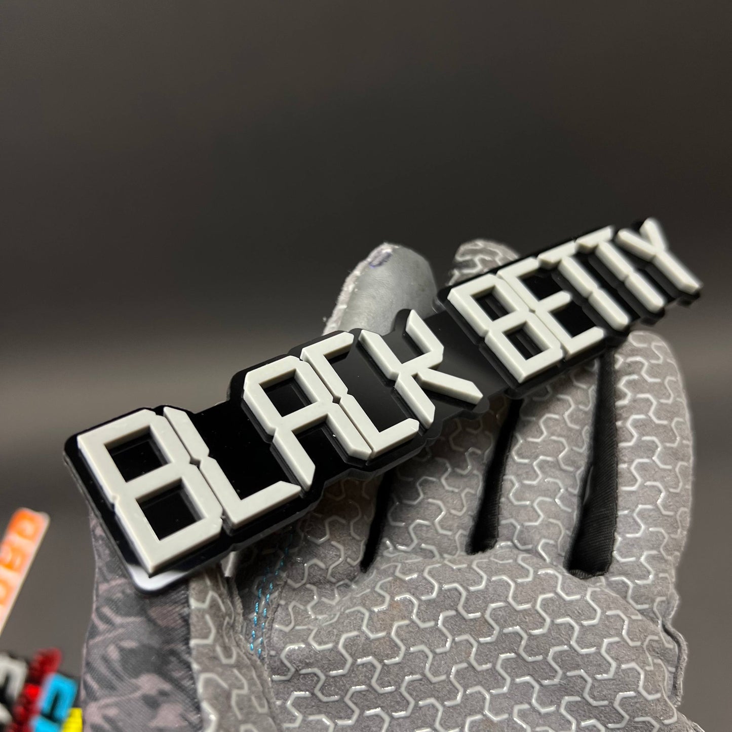 1PC BLACK BETTY 3D Acrylic Badge - Car Truck Emblem Fender Sticker
