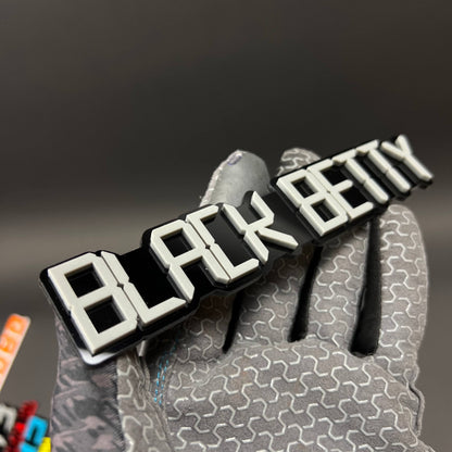 1PC BLACK BETTY 3D Acrylic Badge - Car Truck Emblem Fender Sticker