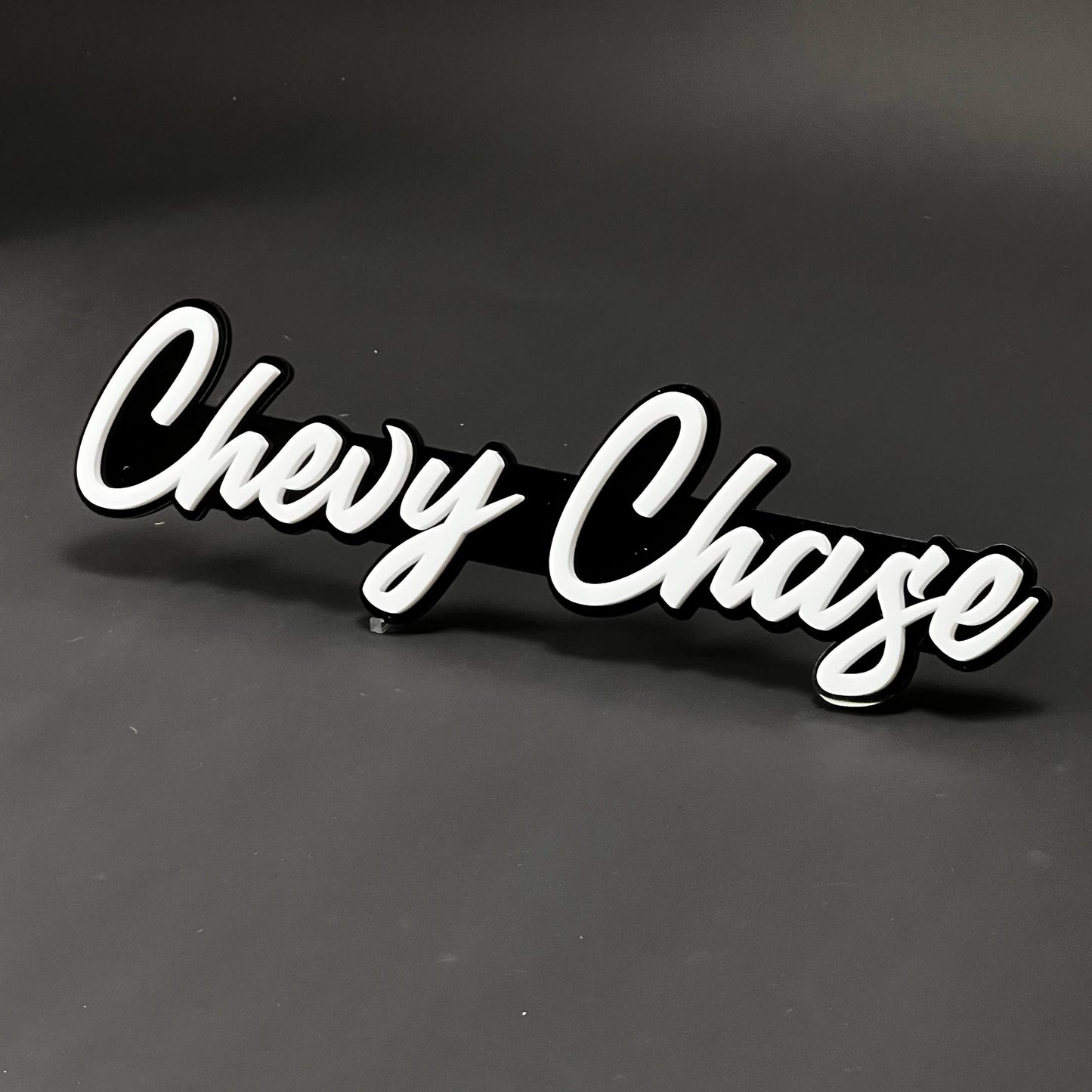 1PC Chevy Chase 3D Acrylic Badge - Car Truck Emblem Fender Sticker