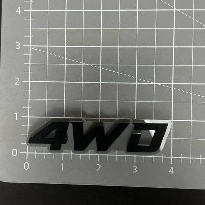 1PC 4WD 3D Acrylic Badge - Car Truck Emblem Fender Tailgate Trunk Sticker