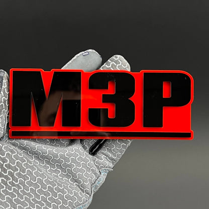 1PC M3P 3D Acrylic Badge - Car Truck Emblem Fender Tailgate Trunk Sticker