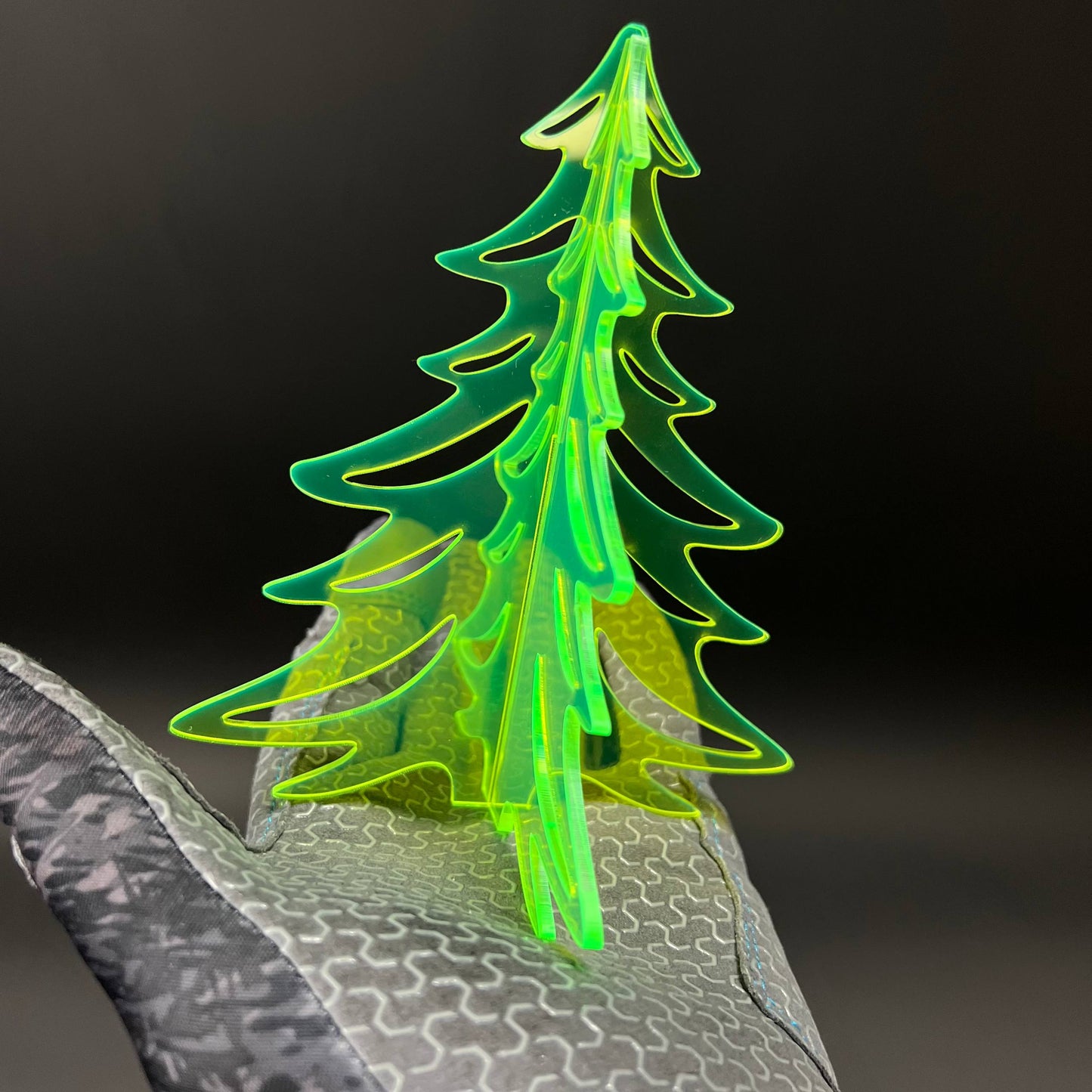 1PC Christmas Tree 3D Acrylic Badge - Car Truck Emblem Fender Sticker