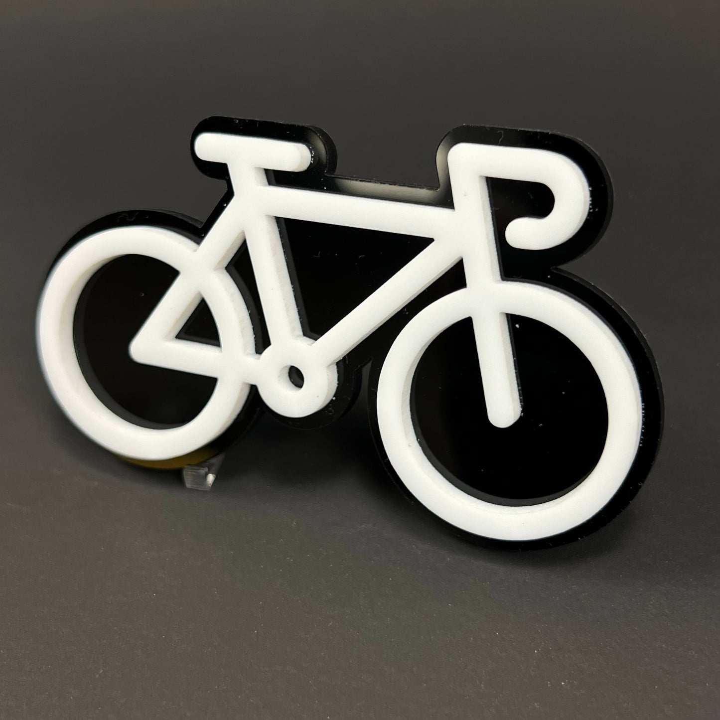 1PC Bicycle 3D Acrylic Badge - Car Truck Emblem Fender Tailgate Trunk Sticker