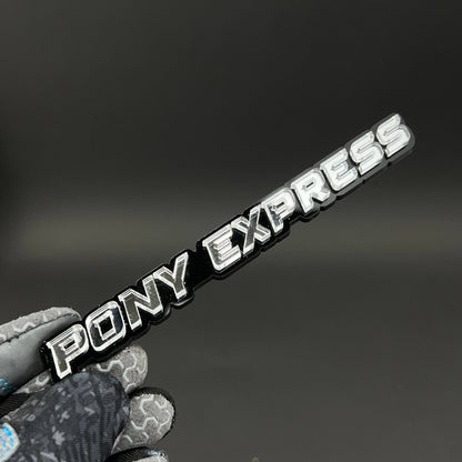 1PC PONY EXPRESS 3D Acrylic Badge - Car Truck Emblem Fender Sticker