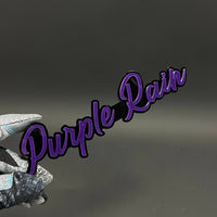 1PC Purple Rain 3D Acrylic Badge - Car Truck Emblem Fender Sticker