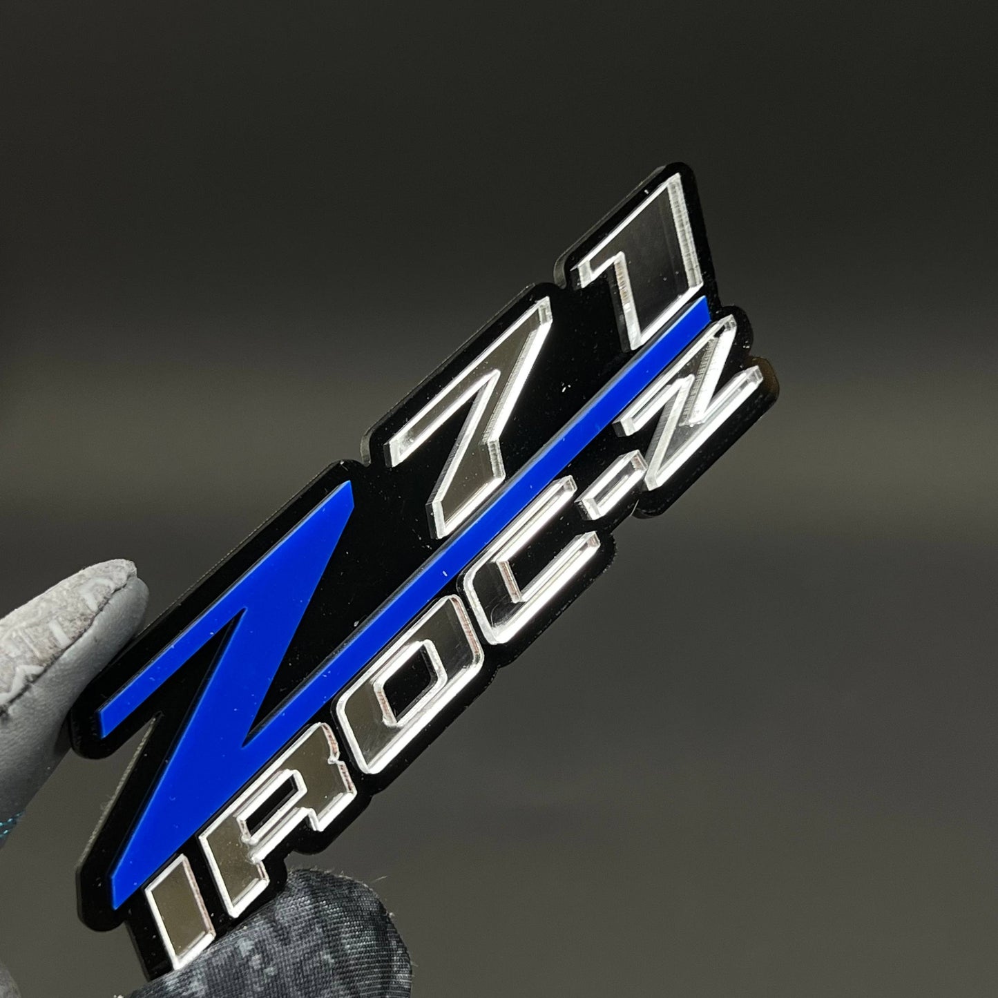1PC Z71 IROC-Z 3D Acrylic Badge - Car Truck Emblem Fender Tailgate Trunk Sticker
