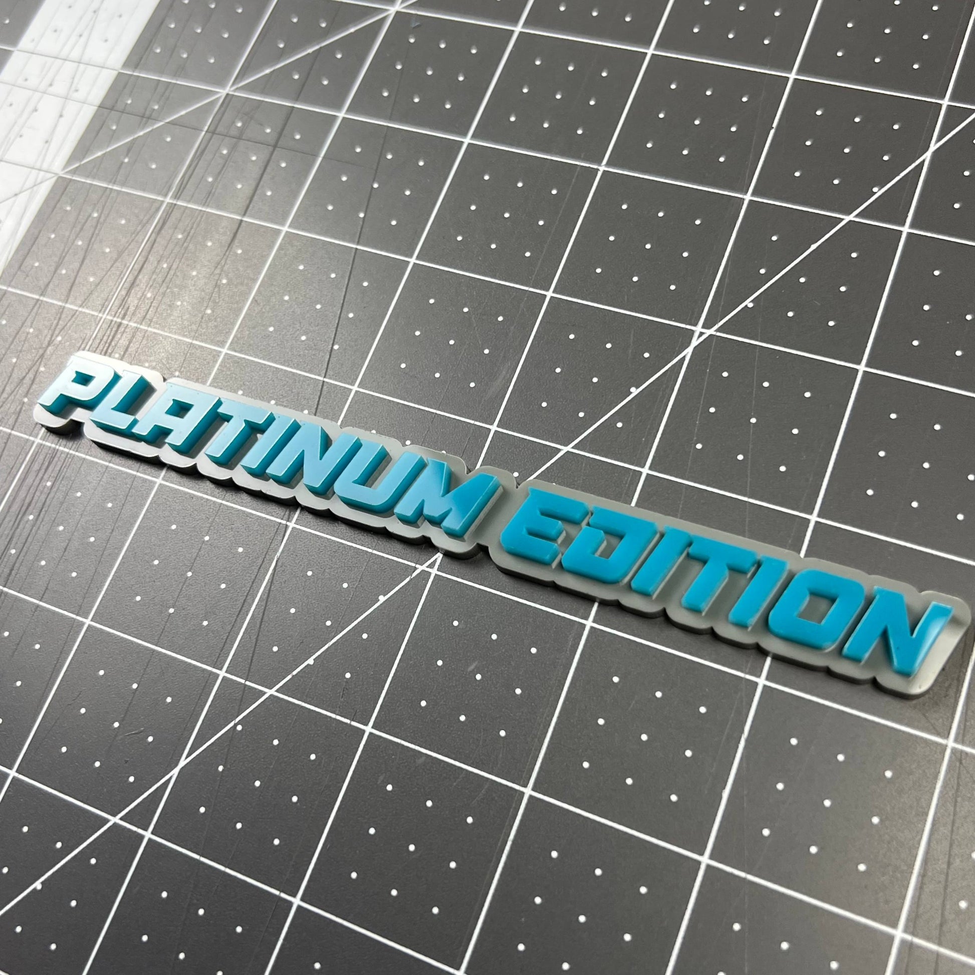 Platinum Edition 3D Acrylic Badge - Car Truck Emblem Fender Tailgate Trunk Sticker