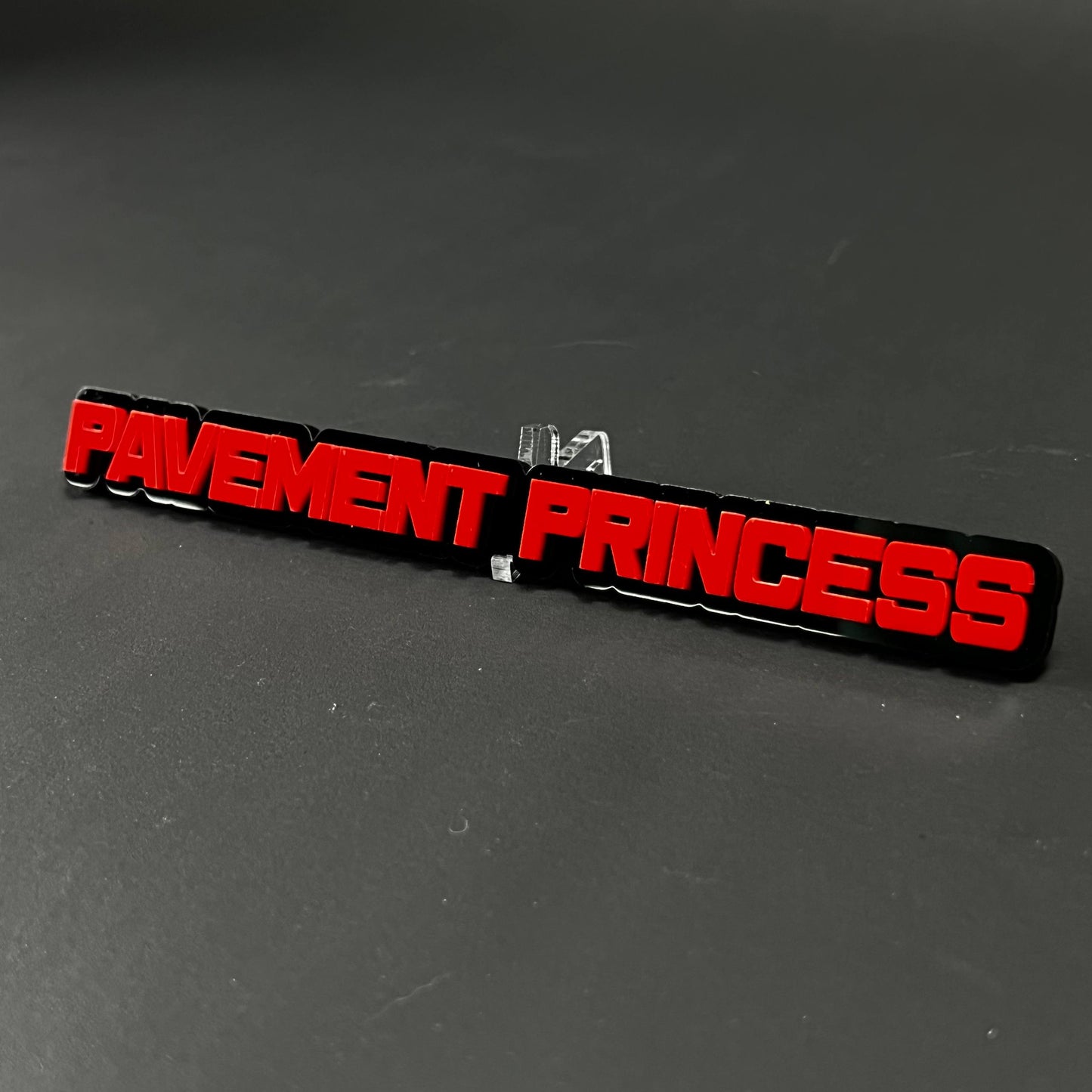 1PC PAVEMENT PRINCESS 3D Acrylic Badge - Car Truck Emblem Fender Sticker