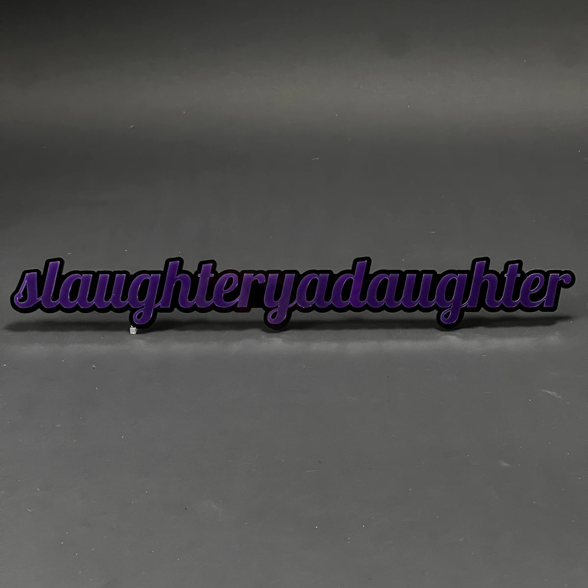 1PC slaughteryadaughter 3D Acrylic Badge - Car Truck Emblem Fender Sticker