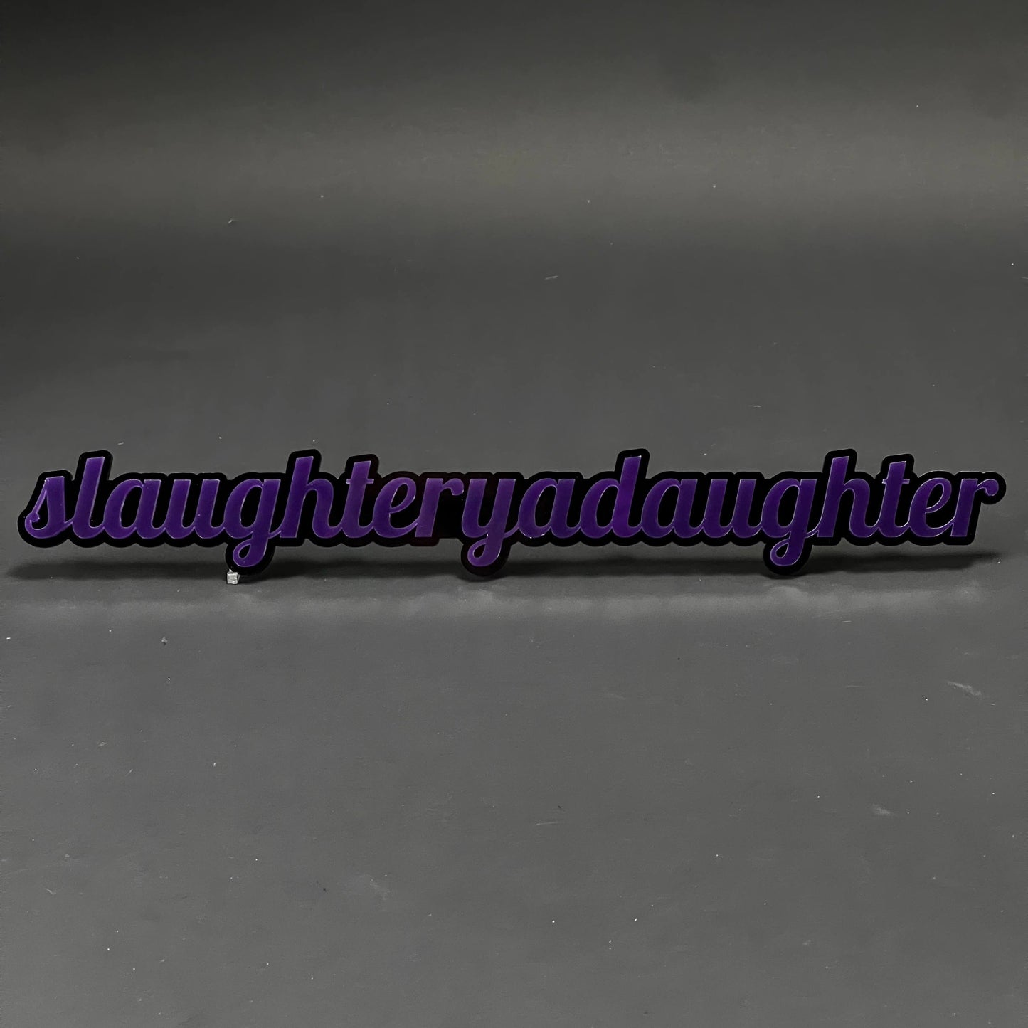 1PC slaughteryadaughter 3D Acrylic Badge - Car Truck Emblem Fender Sticker