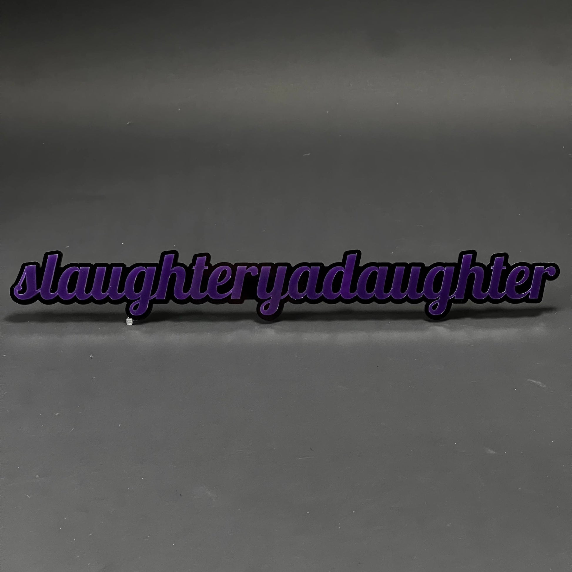 1PC slaughteryadaughter 3D Acrylic Badge - Car Truck Emblem Fender Sticker