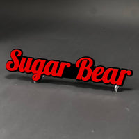 1PC Sugar Bear 3D Acrylic Badge - Car Truck Emblem Fender Tailgate Trunk Sticker