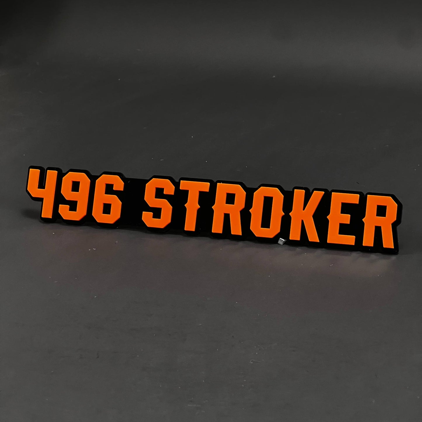1PC 496 STROKER 3D Acrylic Badge - Car Truck Emblem Fender Sticker