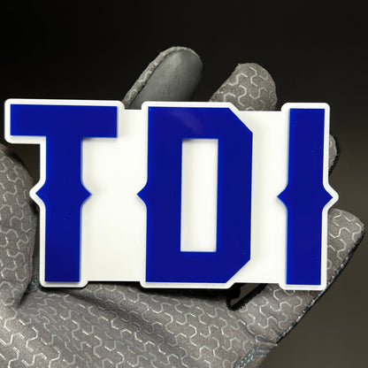 1PC TDI 3D Acrylic Badge - Car Truck Emblem Fender Tailgate Trunk Sticker