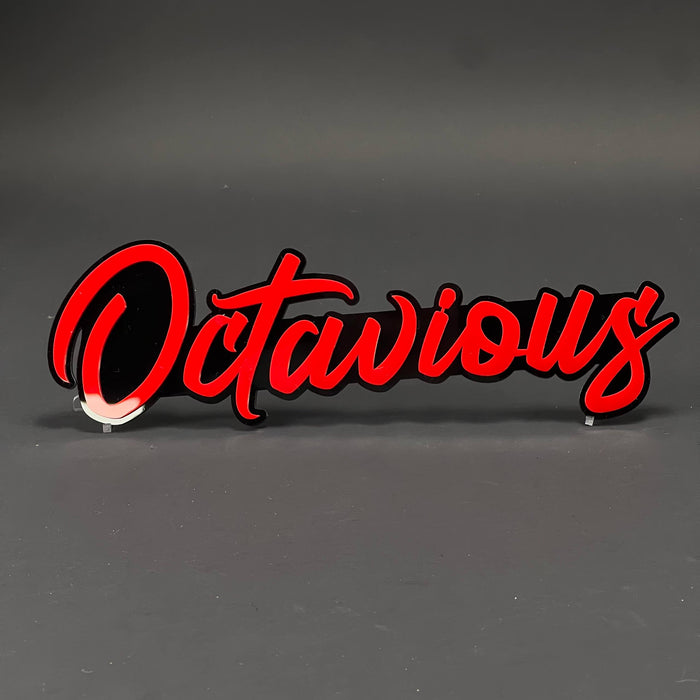 1PC Octavious 3D Acrylic Badge - Car Truck Emblem Fender Tailgate Trunk Sticker