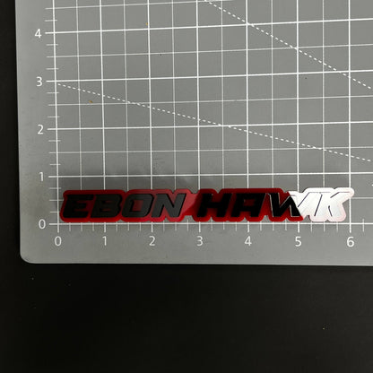 1PC EBON HAWK 3D Acrylic Badge - Car Truck Emblem Fender Tailgate Trunk Sticker