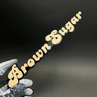 1PC Brown Sugar 3D Acrylic Badge - Car Truck Emblem Fender Sticker