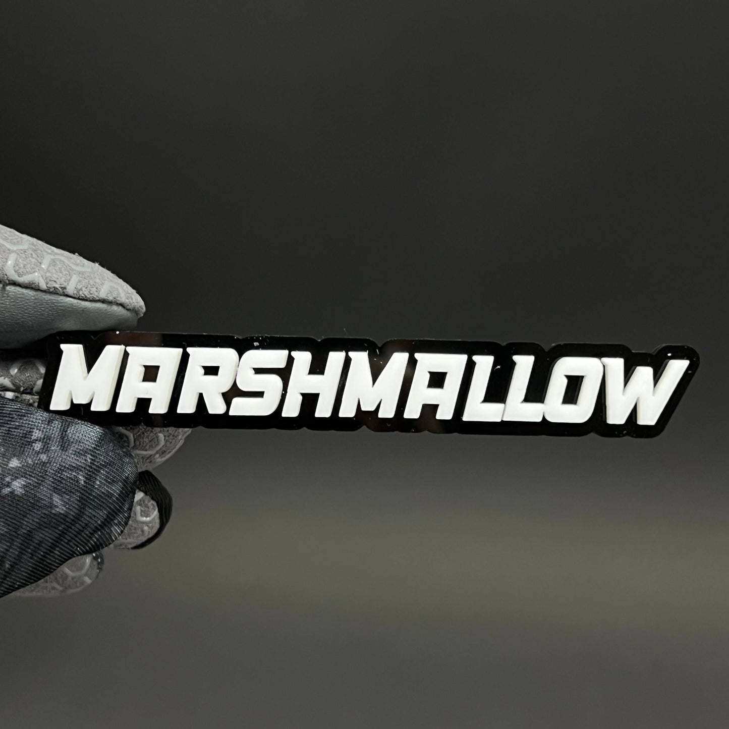 1PC MARSHMALLOW 3D Acrylic Badge - Car Truck Emblem Fender Sticker