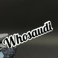 1PC Whosaudi 3D Acrylic Badge - Car Truck Emblem Fender Tailgate Trunk Sticker