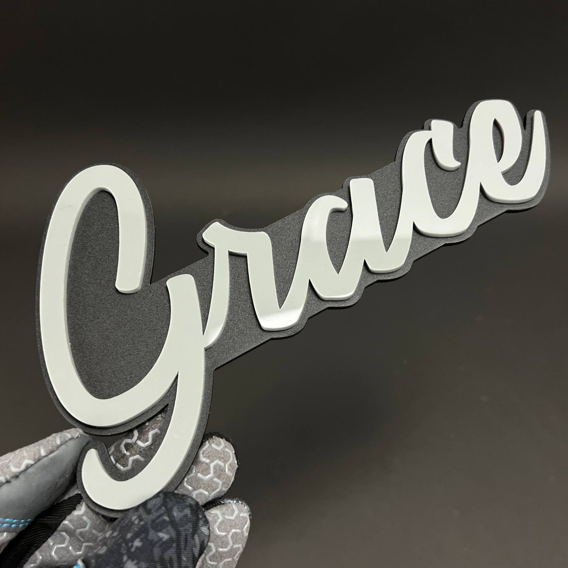 1PC Grace 3D Acrylic Badge - Car Truck Emblem Fender Tailgate Trunk Sticker