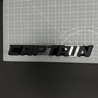 1PC CAPTAIN 3D Acrylic Badge - Car Truck Emblem Fender Tailgate Trunk Sticker