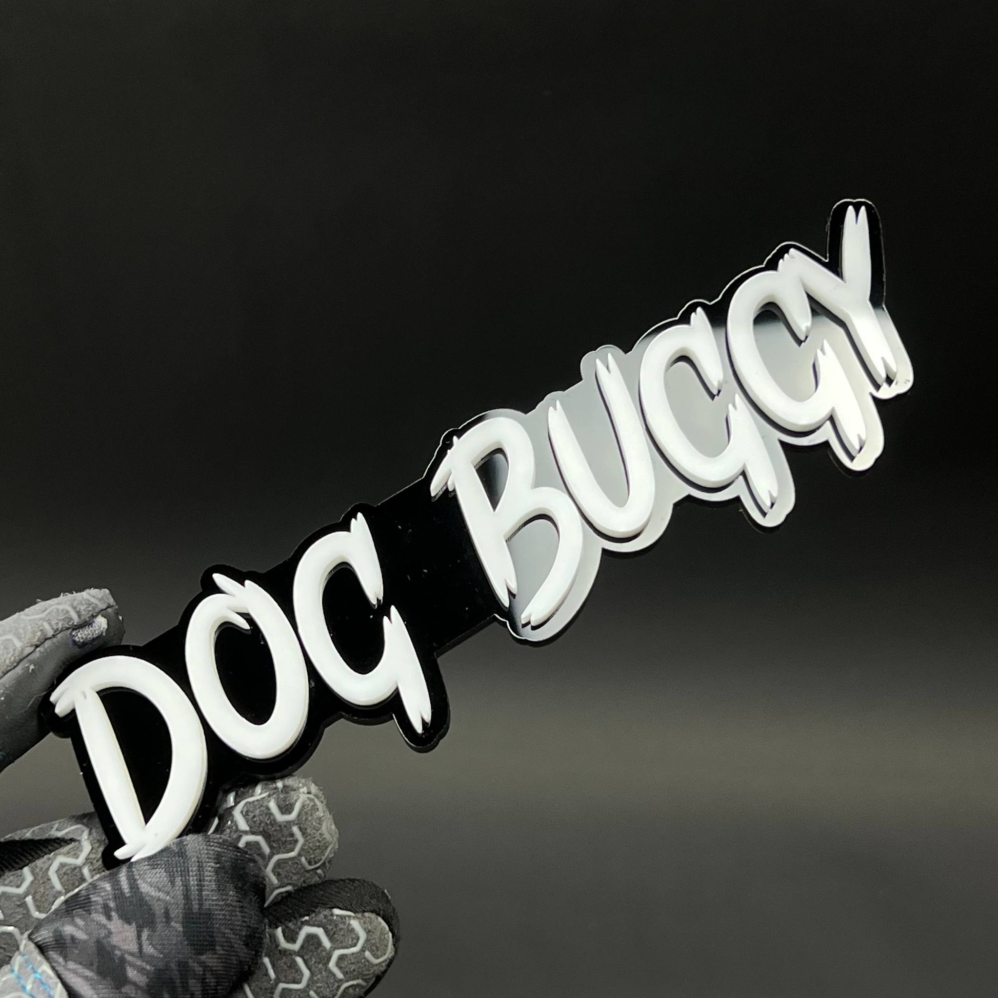 1PC DOG BUGGY 3D Acrylic Badge - Car Truck Emblem Fender Tailgate Trunk Sticker