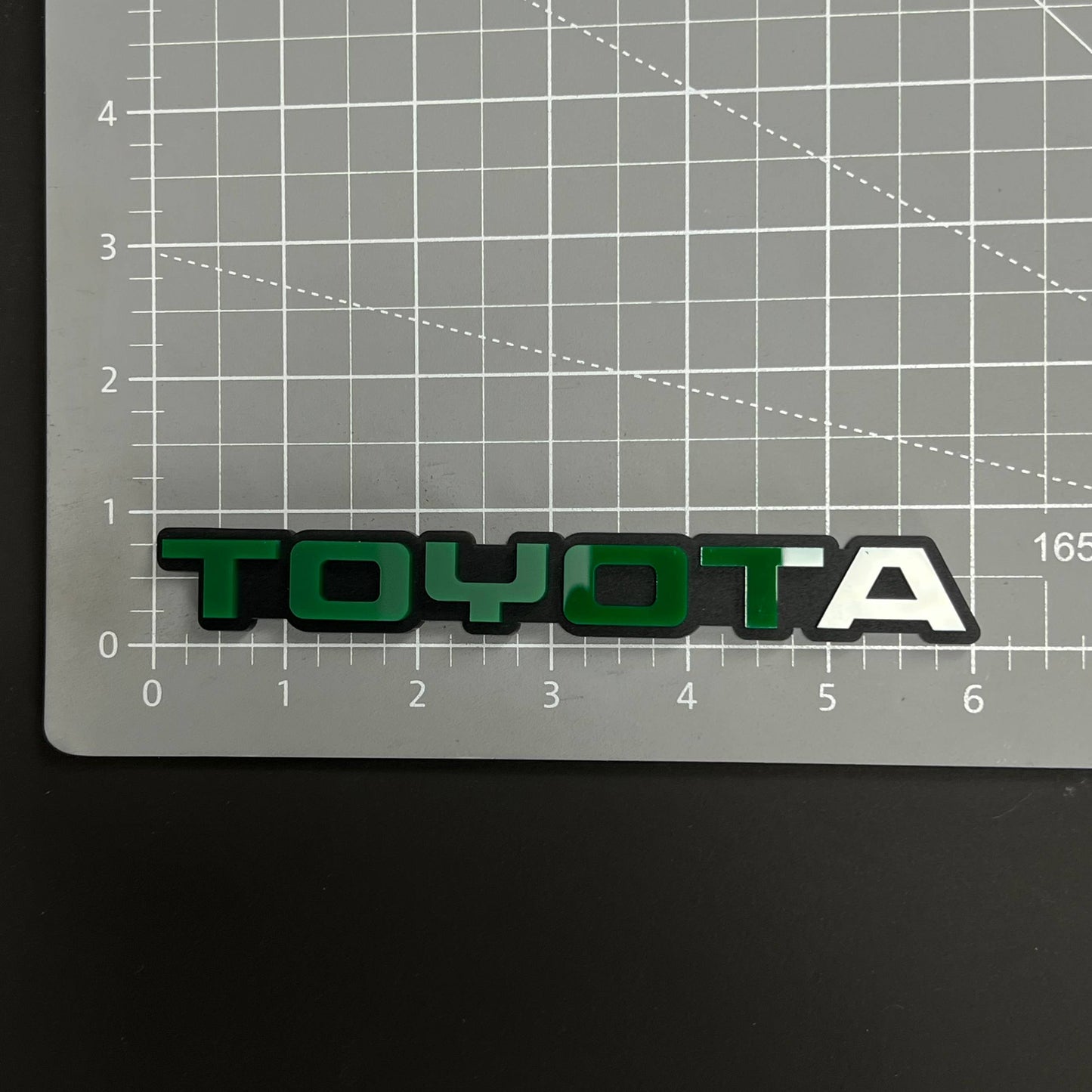 1PC TOYOTA 3D Acrylic Badge - Car Truck Emblem Fender Tailgate Trunk Sticker