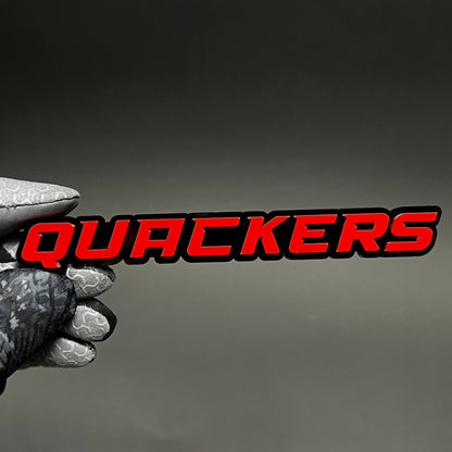 1PC QUACKERS 3D Acrylic Badge - Car Truck Emblem Fender Tailgate Trunk Sticker