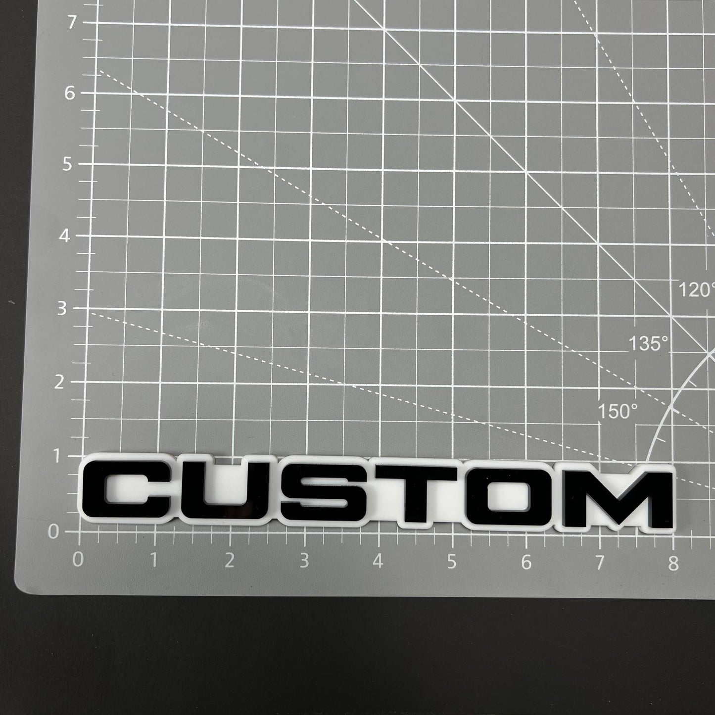 1PC CUSTOM 3D Acrylic Badge - Car Truck Emblem Fender Tailgate Trunk Sticker
