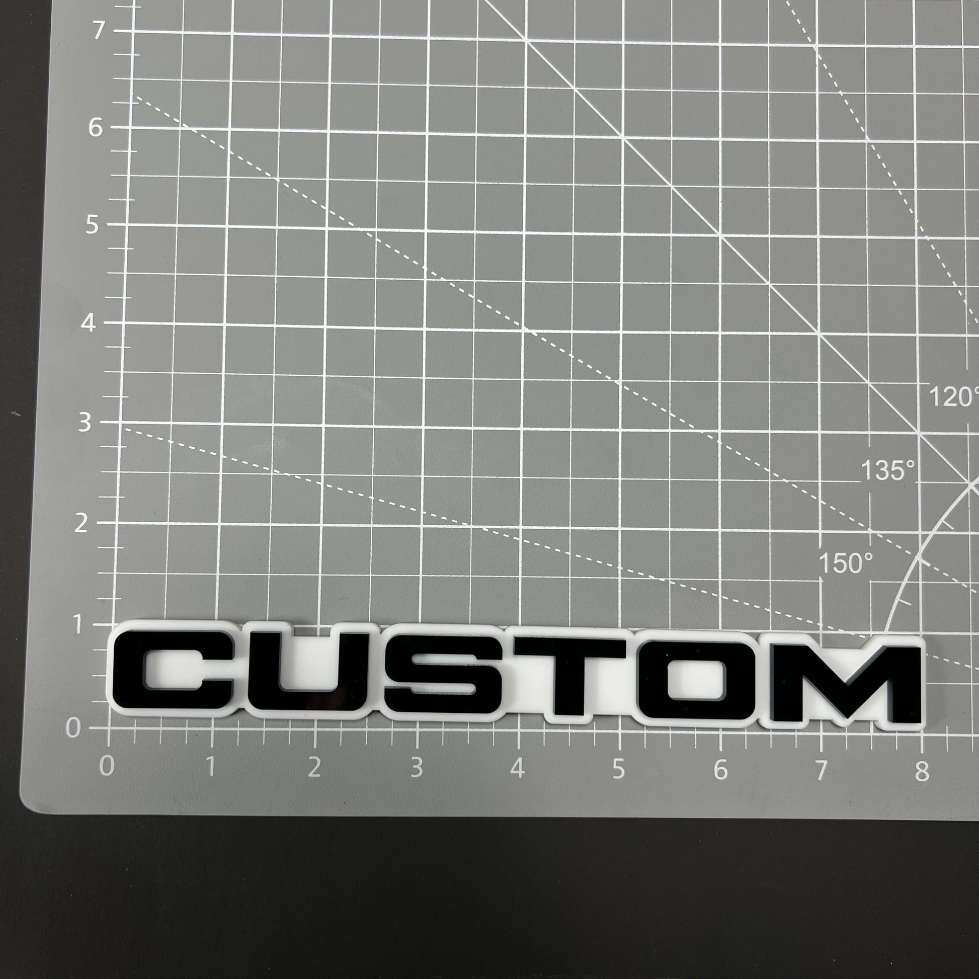 1PC CUSTOM 3D Acrylic Badge - Car Truck Emblem Fender Tailgate Trunk Sticker