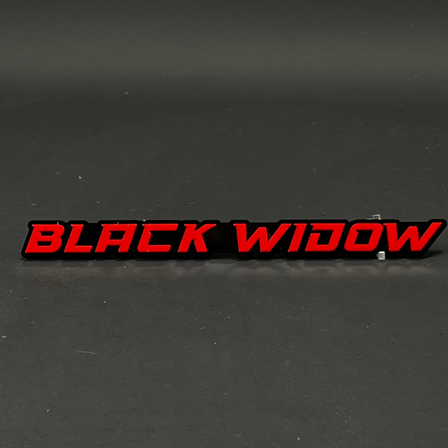1PC BLACK WIDOW 3D Acrylic Badge - Car Truck Emblem Fender Sticker