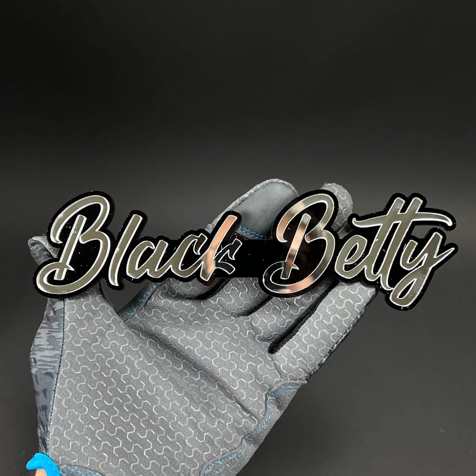 1PC Black Betty 3D Acrylic Badge - Car Truck Emblem Fender Sticker
