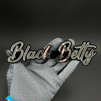 1PC Black Betty 3D Acrylic Badge - Car Truck Emblem Fender Sticker