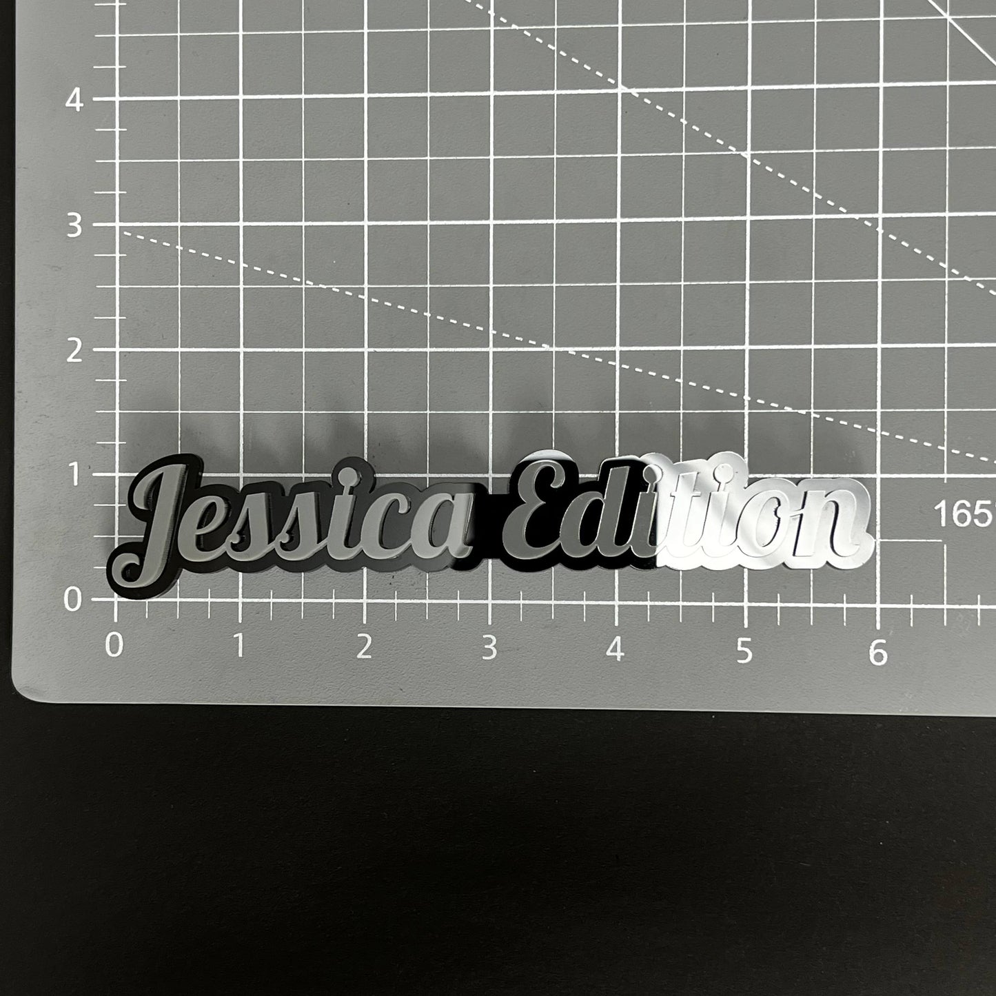 1PC Jessica Edition 3D Acrylic Badge - Car Truck Emblem Fender Sticker