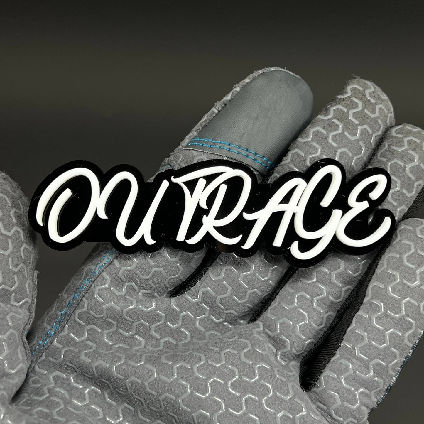 1PC OUTRAGE 3D Acrylic Badge - Car Truck Emblem Fender Tailgate Trunk Sticker