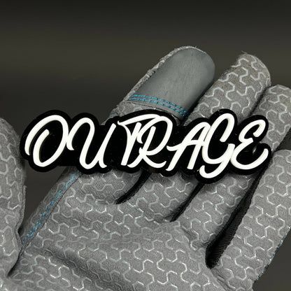 1PC OUTRAGE 3D Acrylic Badge - Car Truck Emblem Fender Tailgate Trunk Sticker