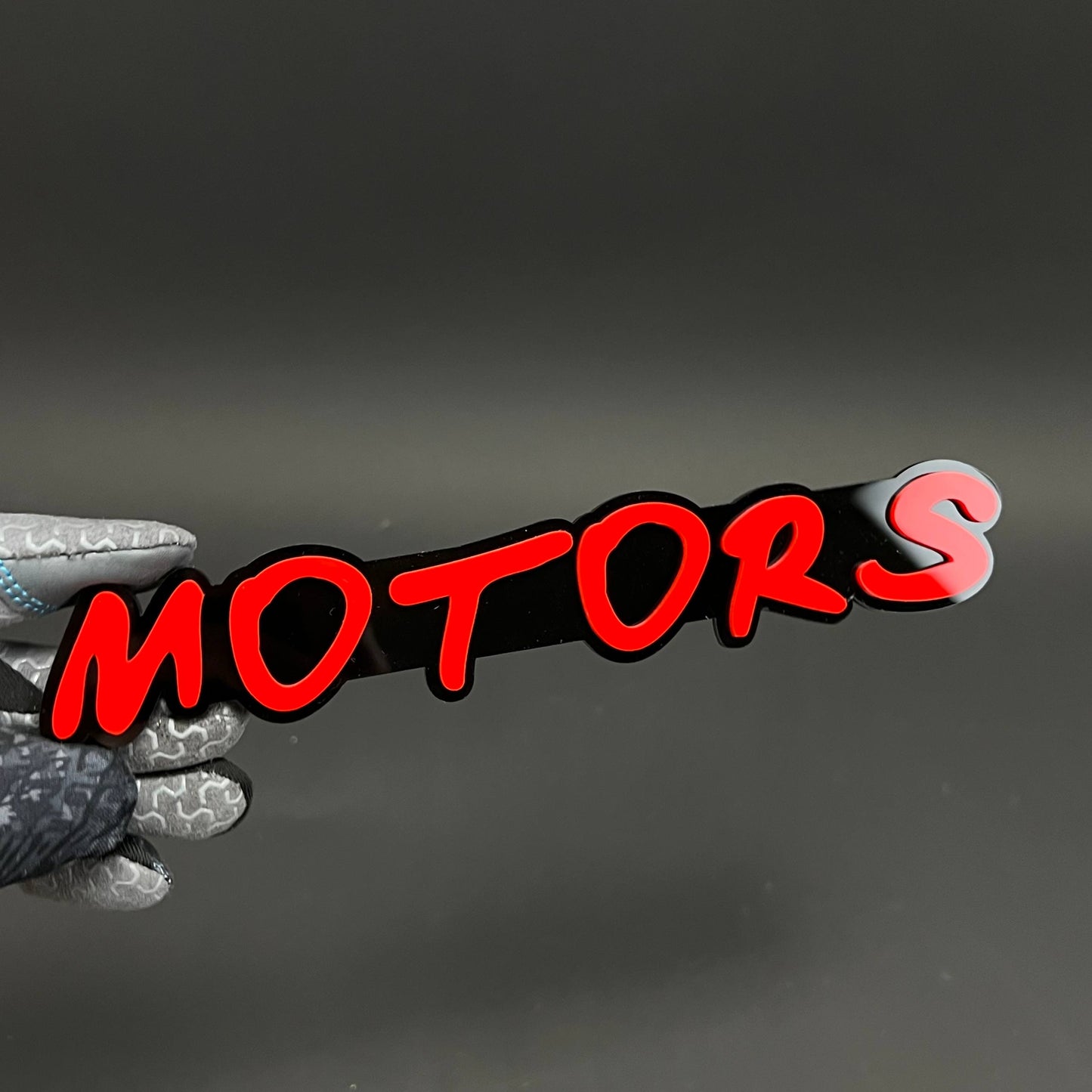 1PC MOTORS 3D Acrylic Badge - Car Truck Emblem Fender Tailgate Trunk Sticker
