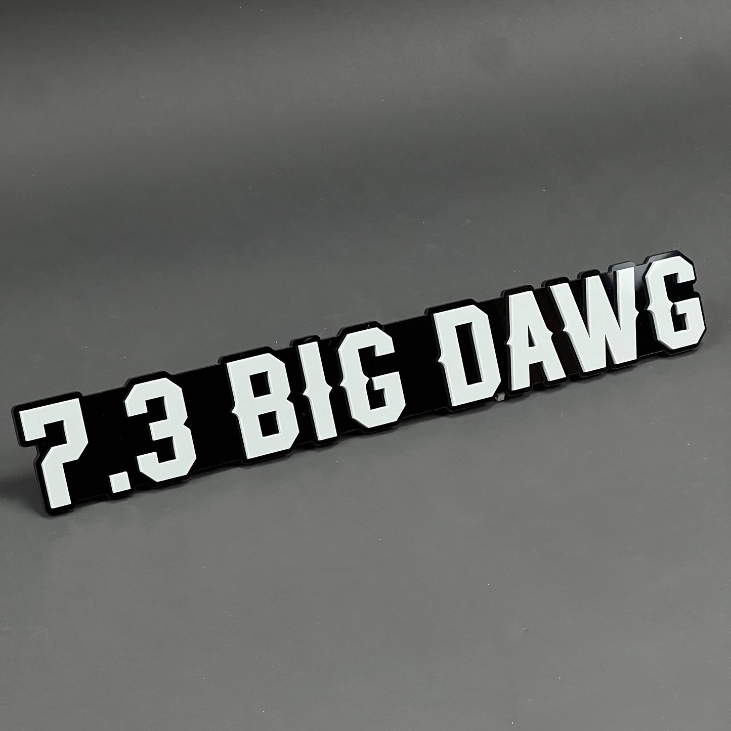 1PC 7.3 BIG DAWG 3D Acrylic Badge - Car Truck Emblem Fender Sticker