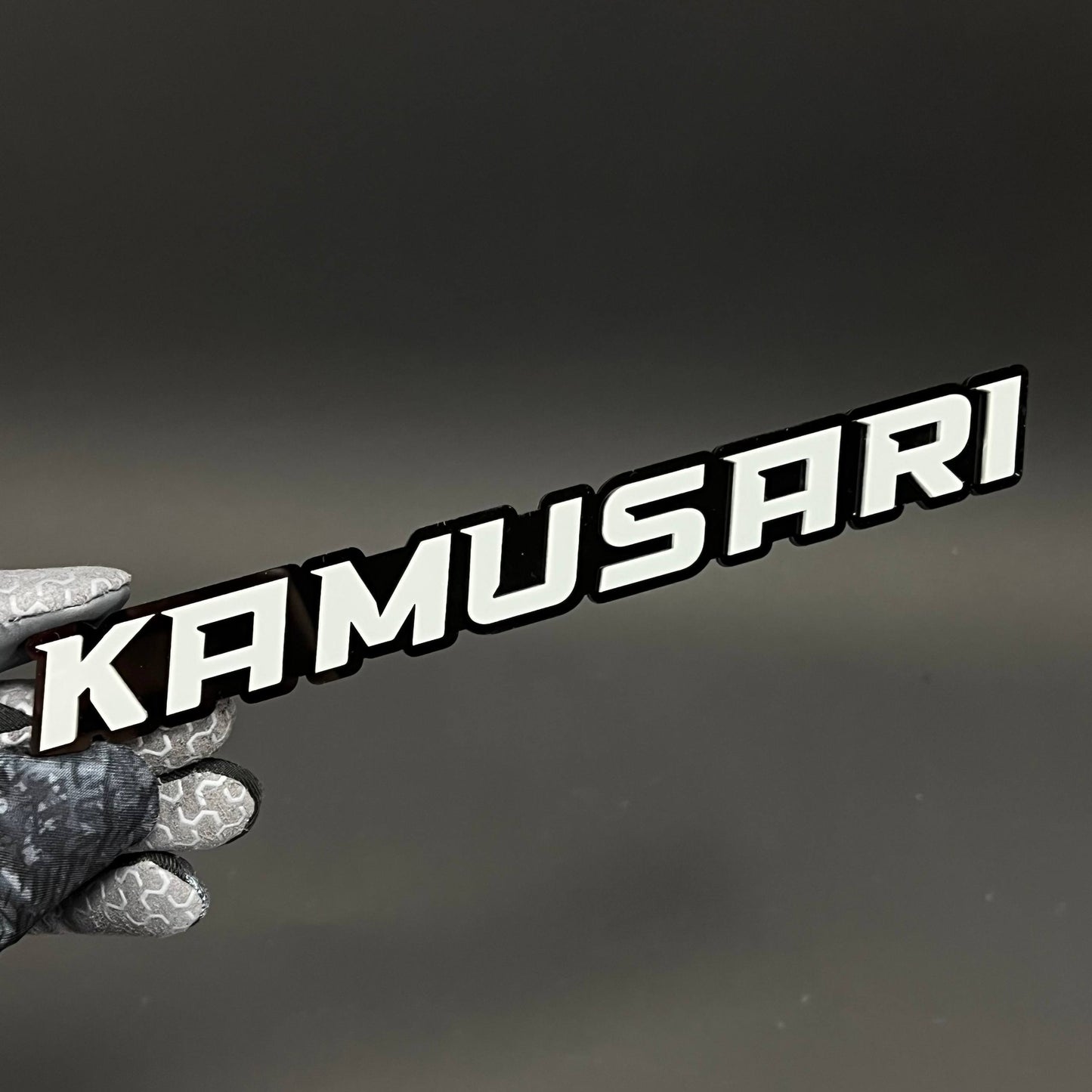 1PC KAMUSARI 3D Acrylic Badge - Car Truck Emblem Fender Tailgate Trunk Sticker