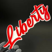 1PC Liberty 3D Acrylic Badge - Car Truck Emblem Fender Tailgate Trunk Sticker