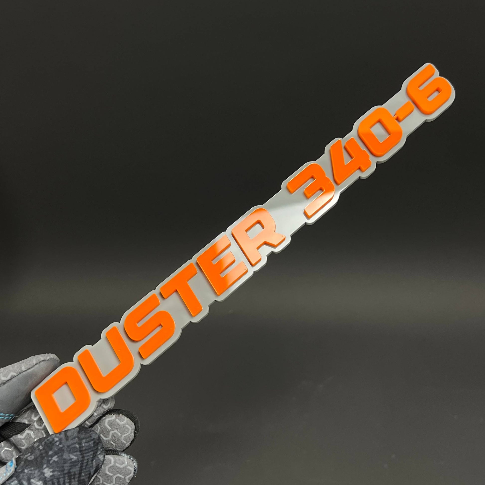 1PC DUSTER 340-6 3D Acrylic Badge - Car Truck Emblem Fender Sticker