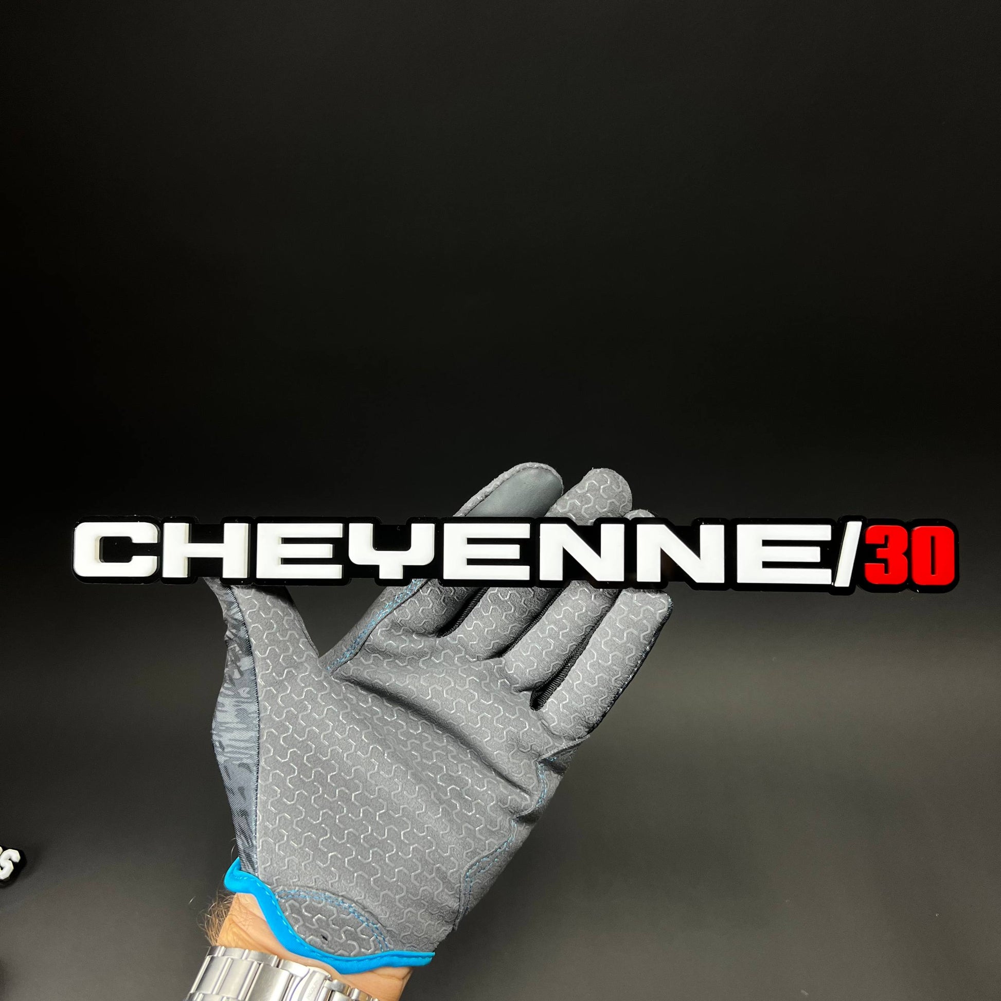 1PC CHEYENNE/30 3D Acrylic Badge - Car Truck Emblem Fender Sticker