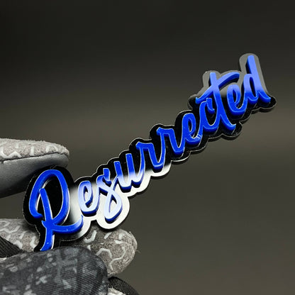 1PC Resurrected 3D Acrylic Badge - Car Truck Emblem Fender Sticker