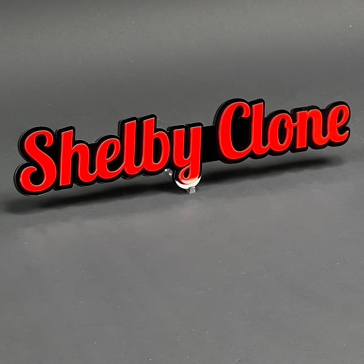 1PC Shelby Clone 3D Acrylic Badge - Car Truck Emblem Fender Sticker