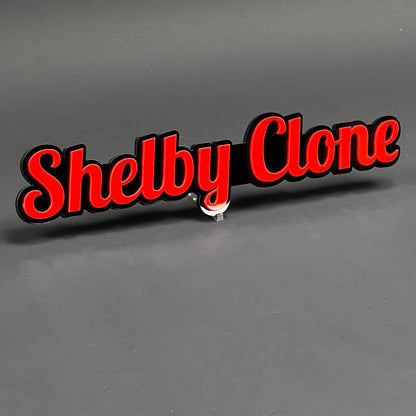 1PC Shelby Clone 3D Acrylic Badge - Car Truck Emblem Fender Sticker