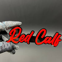 1PC Red Calf 3D Acrylic Badge - Car Truck Emblem Fender Tailgate Trunk Sticker