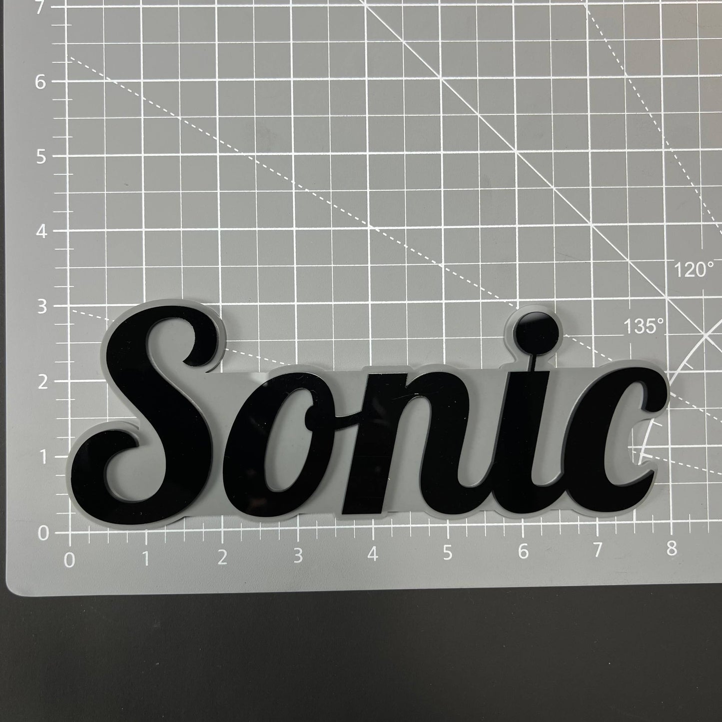 1PC Sonic 3D Acrylic Badge - Car Truck Emblem Fender Tailgate Trunk Sticker