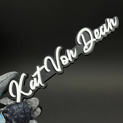 1PC Kat Von Dean 3D Acrylic Badge - Car Truck Emblem Fender Sticker