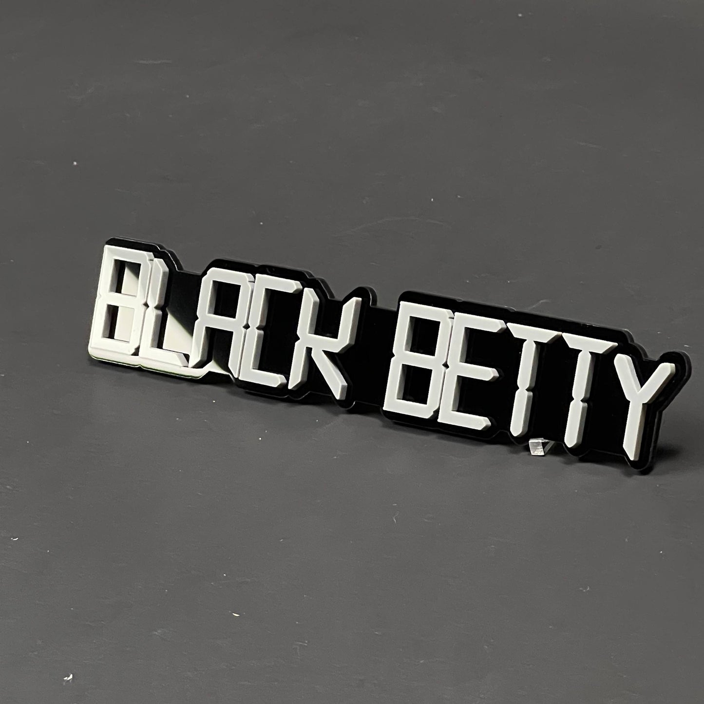 1PC BLACK BETTY 3D Acrylic Badge - Car Truck Emblem Fender Sticker