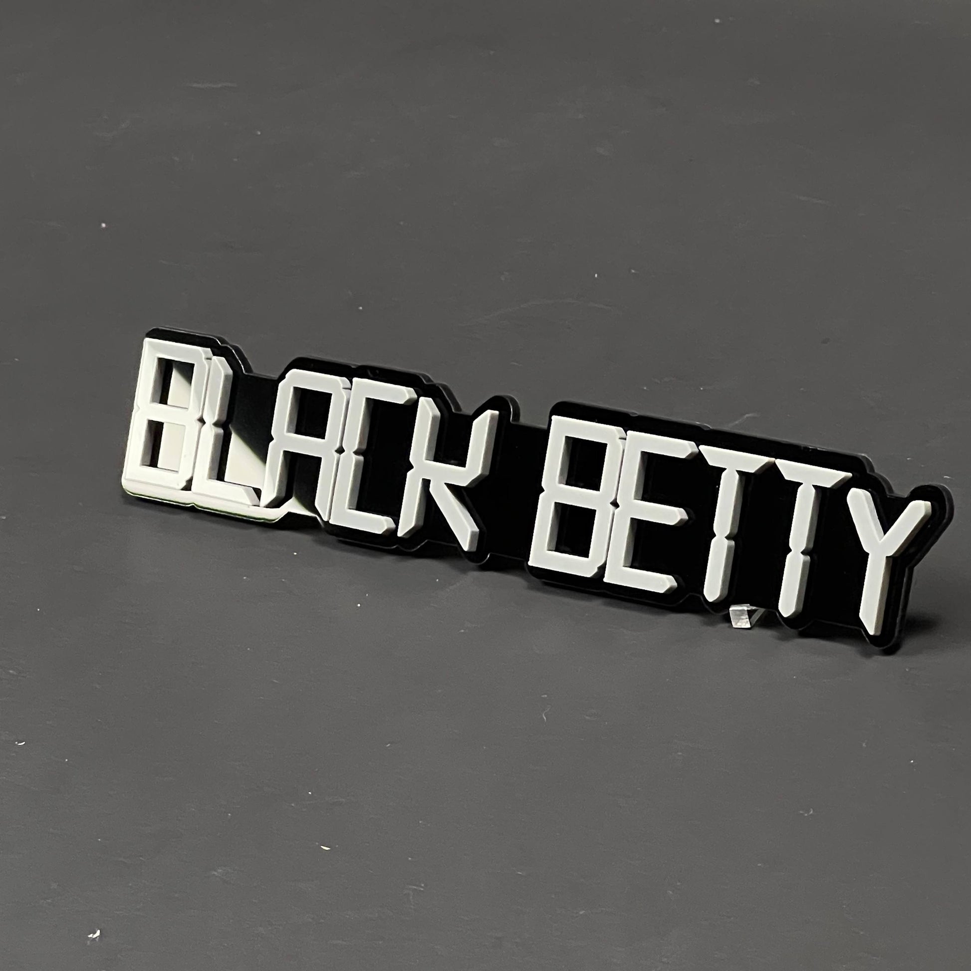 1PC BLACK BETTY 3D Acrylic Badge - Car Truck Emblem Fender Sticker